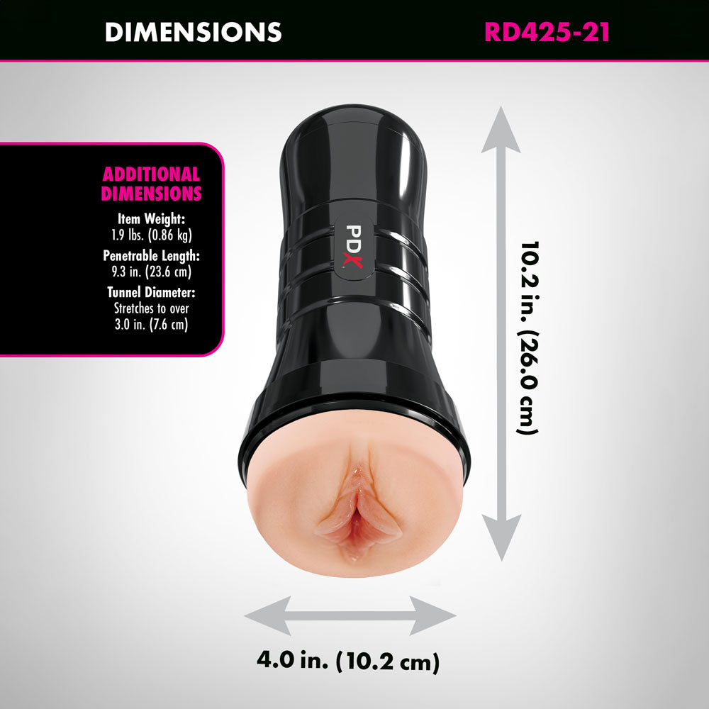 PDX Wet Pussies - Super Luscious Lips XXL - Flesh Vagina Stroker-RD425-21