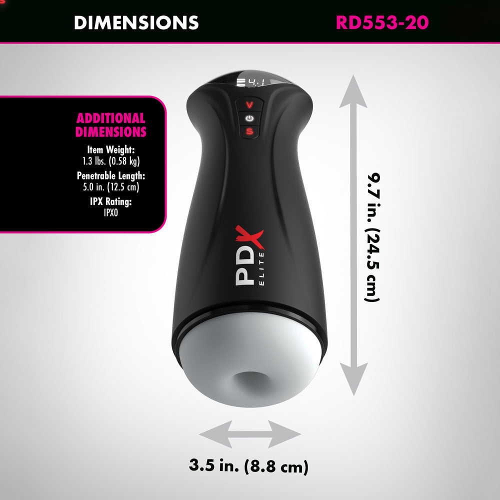 PDX Elite Fuck-Gasm - Flesh - USB Rechargeable Sucking & Vibrating Auto Stroker-RD553-20