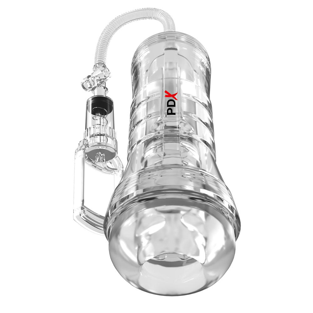PDX Elite ViewTube Vac XXL Pump Stroker - Clear Vagina Stroker with Suction Pump-RD560-20