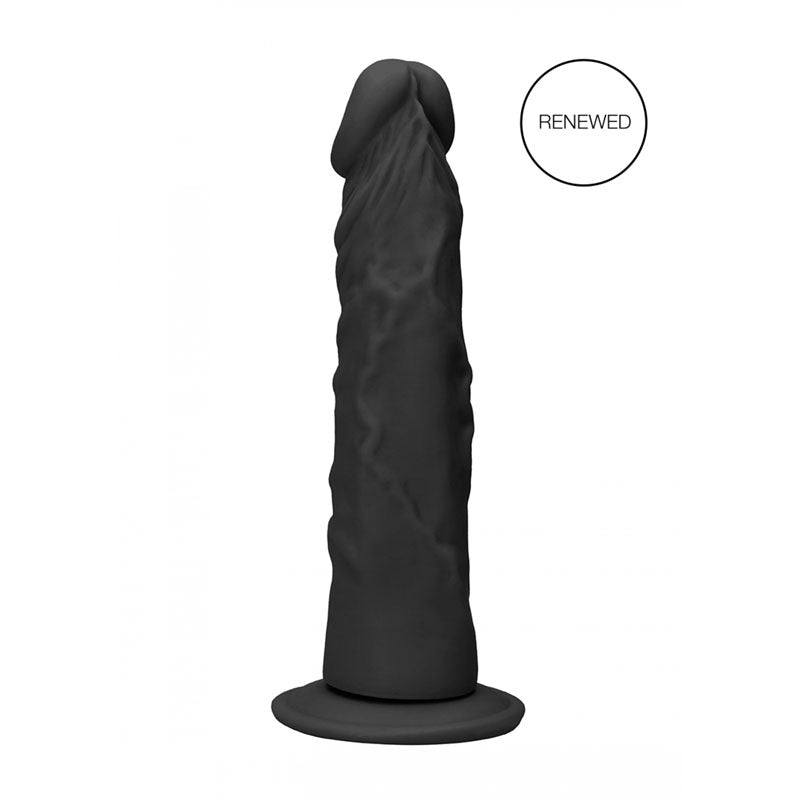 REALROCK 8 Realistic Dildo - Black 20.3 cm Dong - REA099BLK