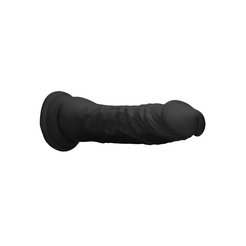 REALROCK 8 Realistic Dildo - Black 20.3 cm Dong - REA099BLK