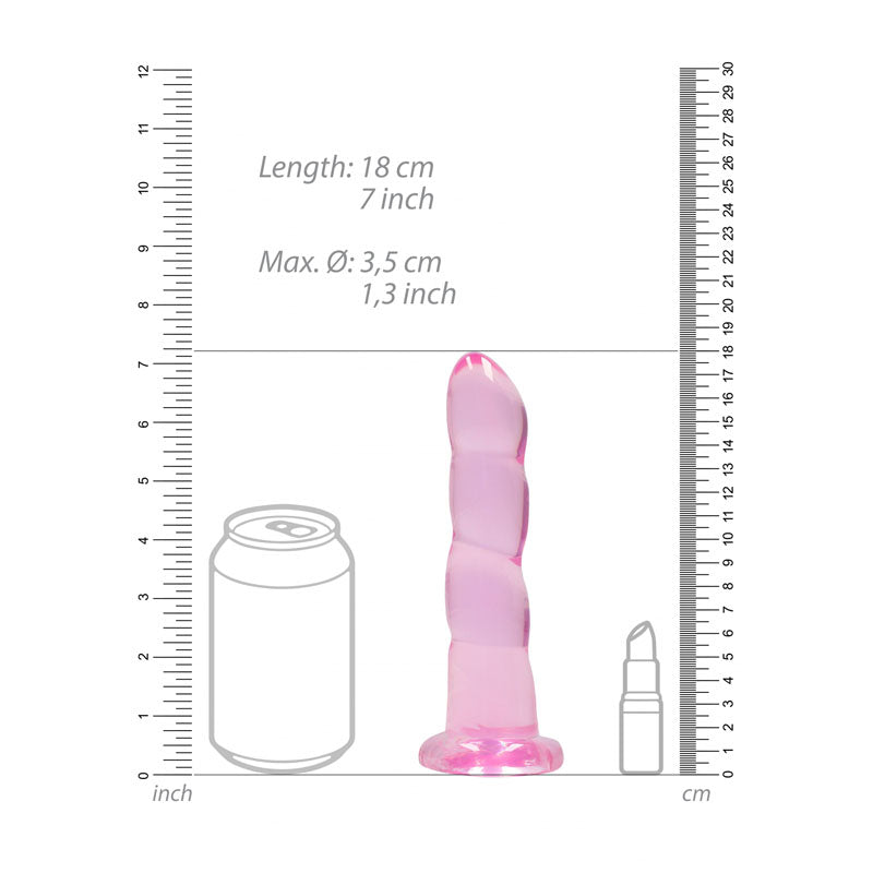 REALROCK Non Realistic Dildo With Suctio - - REA110PNK