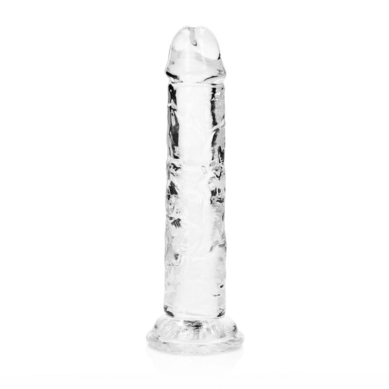REALROCK 15.5 cm Straight Dildo - Clear - Clear 15.5 cm (6) Dong - REA150TRA