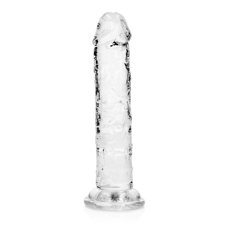 REALROCK 15.5 cm Straight Dildo - Clear - Clear 15.5 cm (6) Dong - REA150TRA