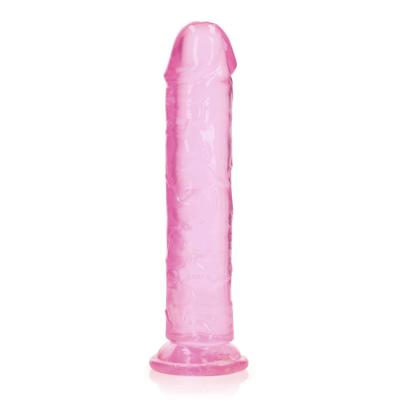 REALROCK 25 cm Straight Dildo - Pink - Pink 25 cm (10) Dong - REA154PNK
