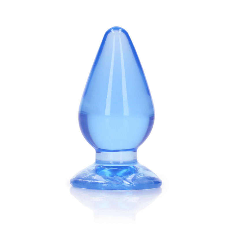 REALROCK 9 cm Anal Plug - Blue - Blue 9 cm (3.5) Butt Plug - REA161BLU