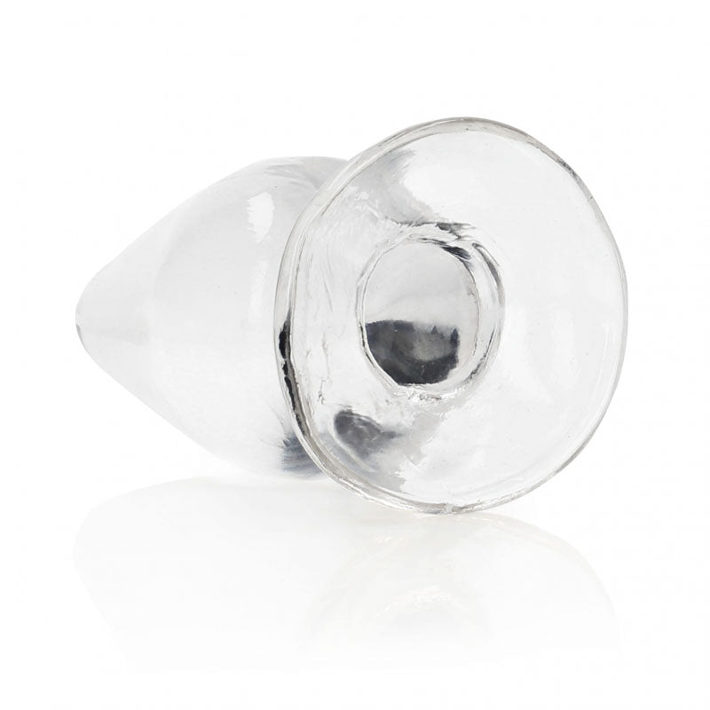 REALROCK 9 cm Anal Plug - Clear - Clear 9 cm (3.5) Butt Plug - REA161TRA