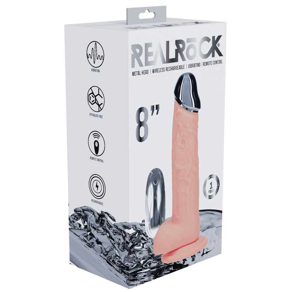 Intense Pleasure with RealRock Metal Head Dildo