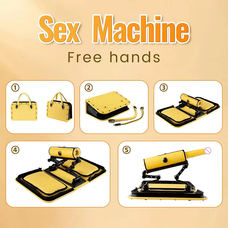 Sex Machine in a Yellow Bag w/ Remote Control