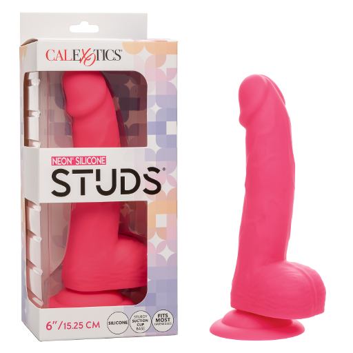 Neon� Silicone Studs� 6"/15.25 cm - Pink-SE-0252-02-3