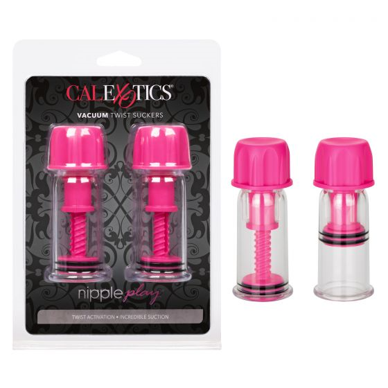 Nipple Play Vacuum Twist Suckers Pink-SE-2645-10-2