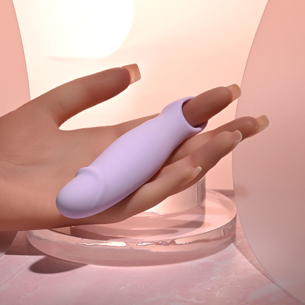 Selopa PETITE PECKER - Purple 11.7 cm USB Rechargeable Mini Vibrator-SL-RS-6145-2