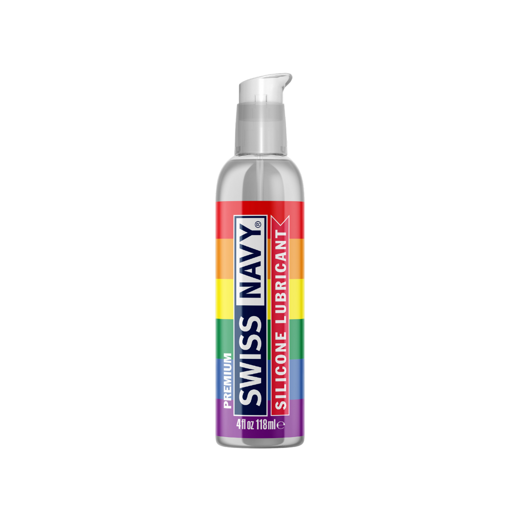 Swiss Navy Silicone Based Lubricant 4oz Pride Bottle-SNSL4P