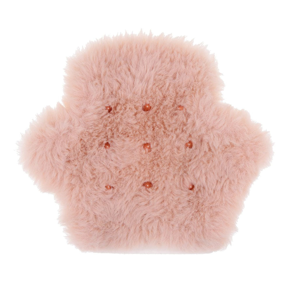 Sex & Mischief Peaches n CreaMe Spiked Sensory Glove - Peach Furry Glove with Metal Spikes-SS10204