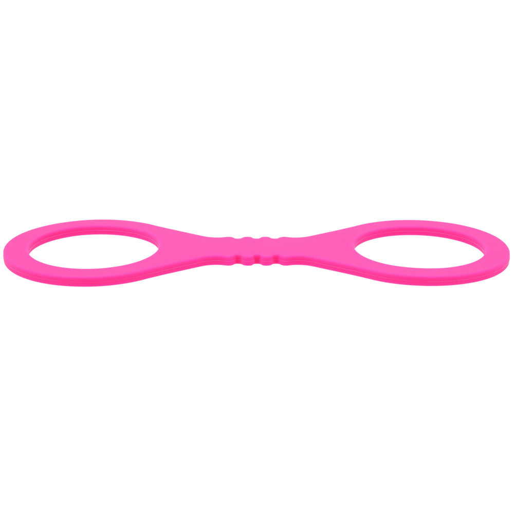 Sex & Mischief Small Hot Pink Silicone Cuffs - Hot Pink Small Restraints - SS10233