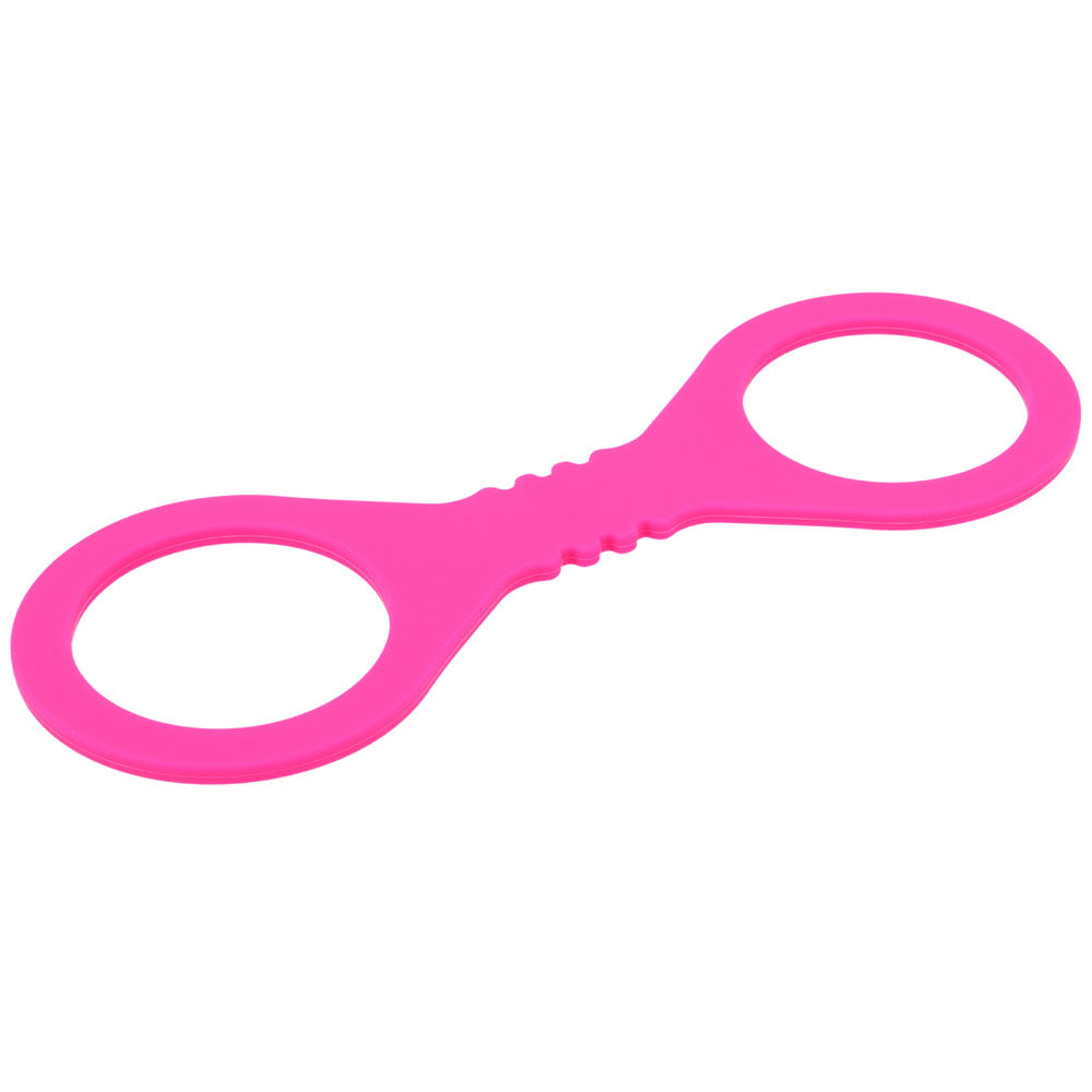 Sex & Mischief Small Hot Pink Silicone Cuffs - Hot Pink Small Restraints - SS10233