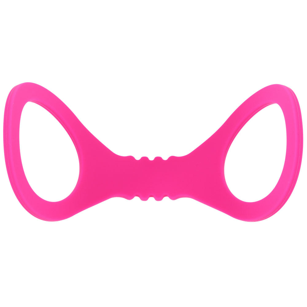 Sex & Mischief Small Hot Pink Silicone Cuffs - Hot Pink Small Restraints - SS10233