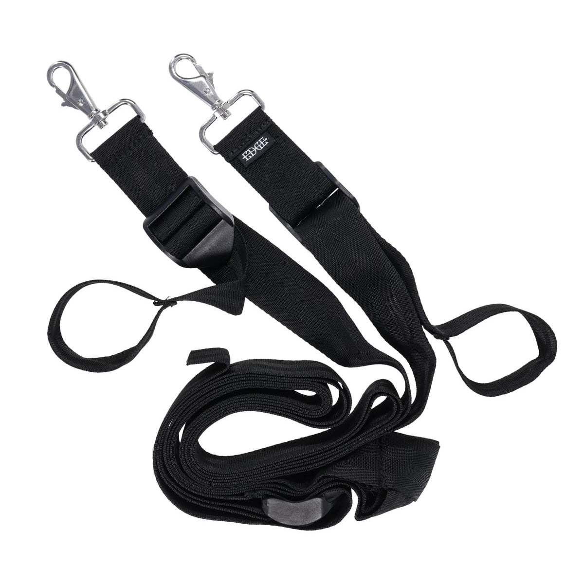 EDGE Adjustable Door Restraints - Black Restraints (Cuffs not included) - SS98066