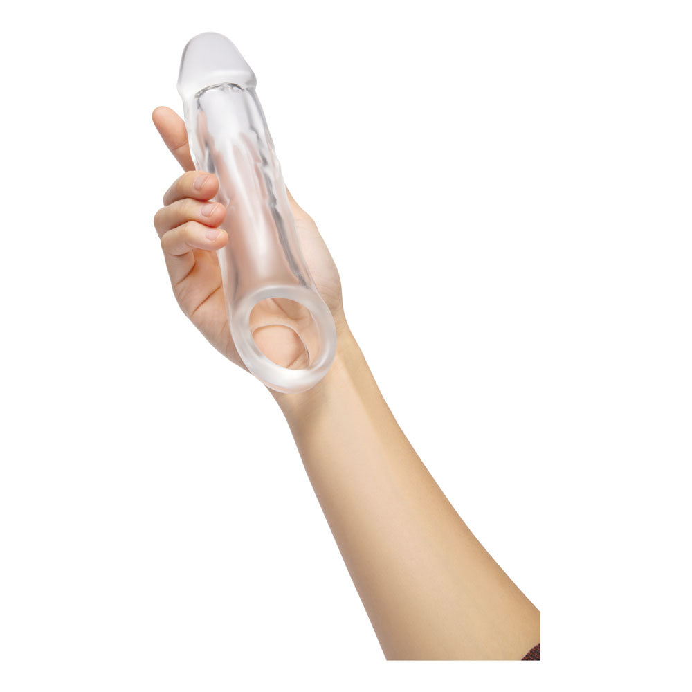 Size Up 2 Inch See-Thru Penis Extender with Ball Loop-(su402)