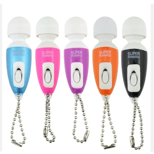 Mini Wand Massager Keyring Keychain - Vibrating