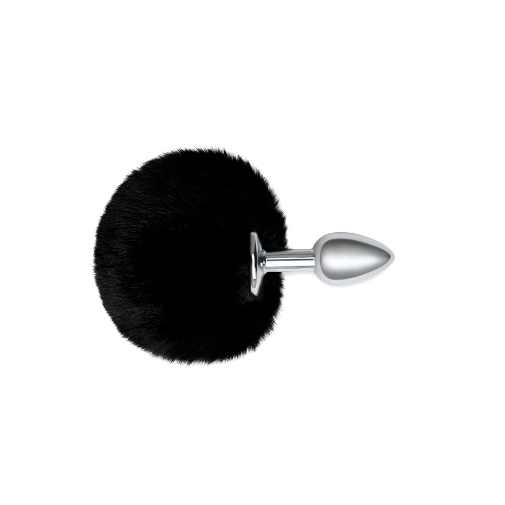 WhipSmart Furry Tales Black Bunny Tail-(ws3501)