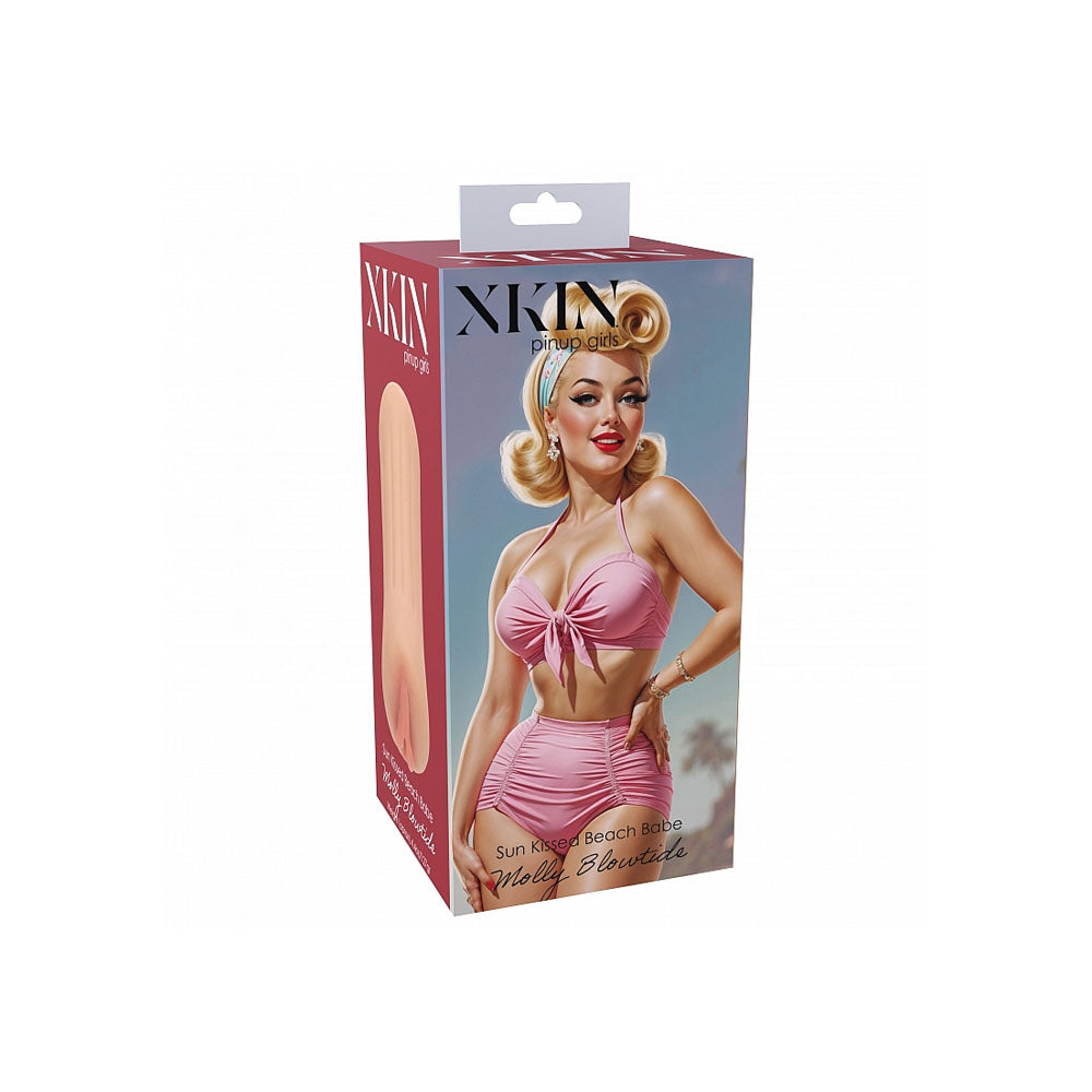 XKIN PinUp Girls - Molly Blowtide - Flesh 12 cm Vagina Stroker - XKN001FLE