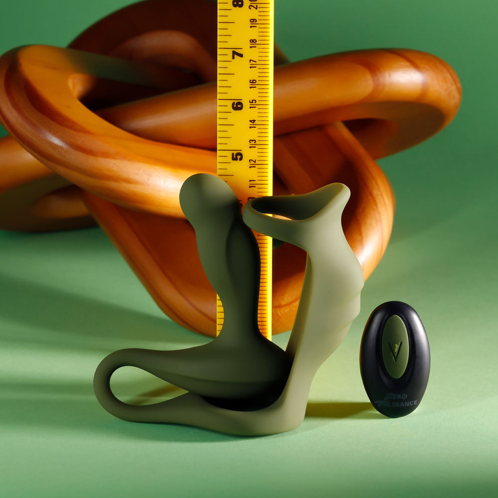 Zero Tolerance PROSTATE POWER PACK - Green USB Rechargeable Vibrating Prostate Massager with Co