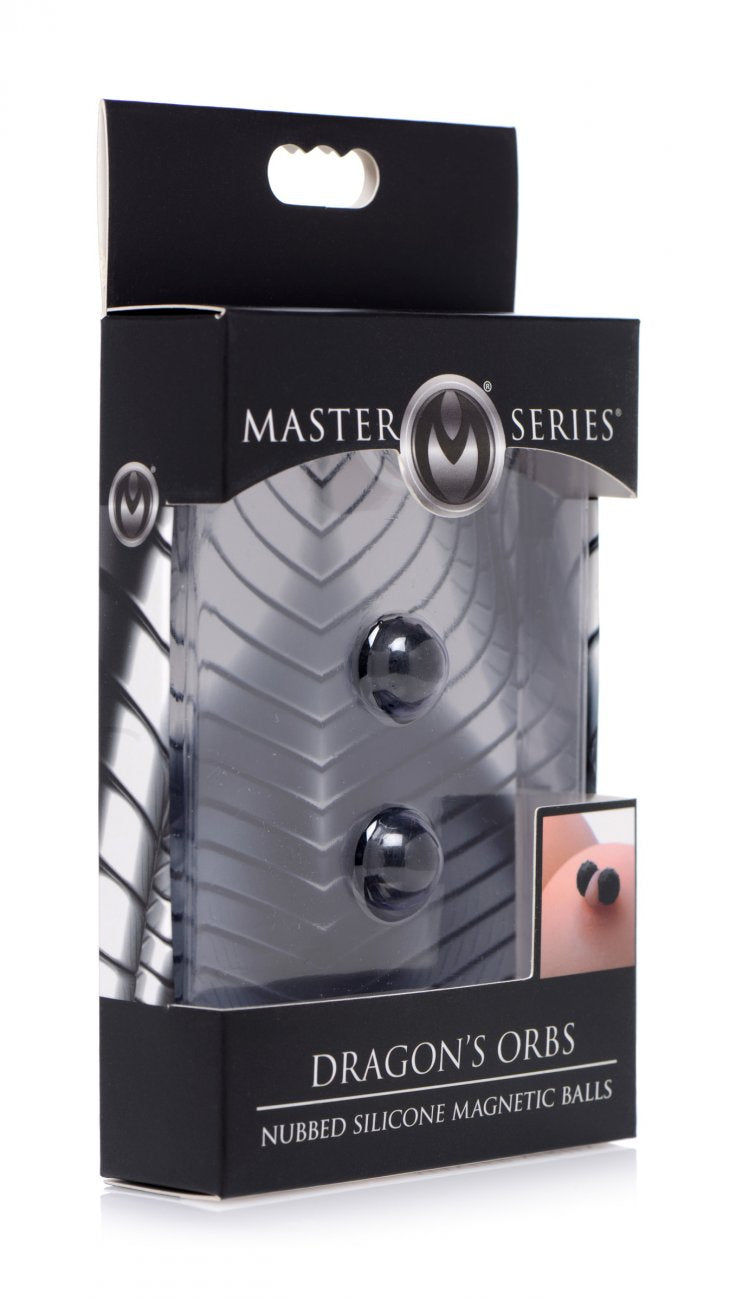 Dragon's Orbs Nubbed Silicone Magnetic Balls - Fetish