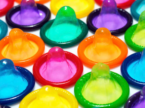36 Condoms - Sax Fruity Apple, Lemon, Orange & Strawberry Flavored Condoms