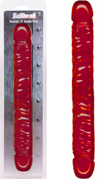 So Real Double Dong 13" Red