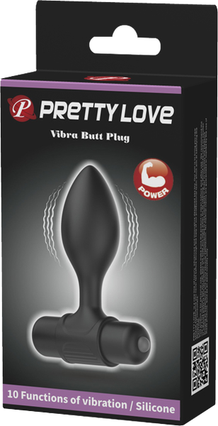 Vibra Butt Plug (Black)-BI-040077