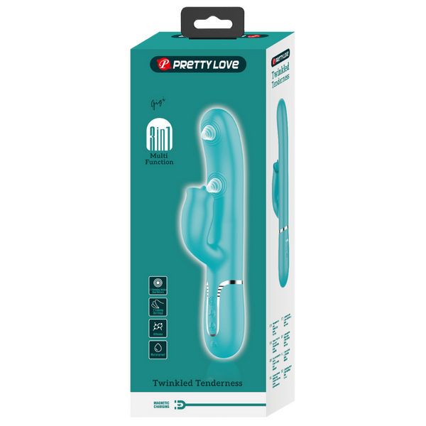 Gigi - 3in1 Multi-function Vibrator (Seafoam)-BW-500035-1