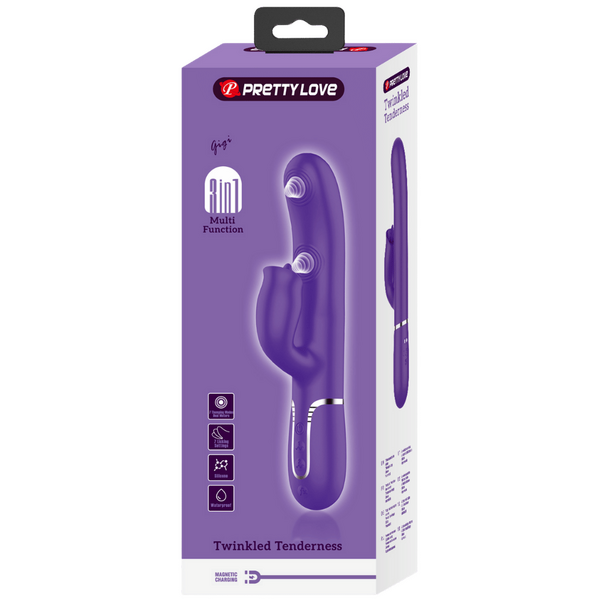 Gigi - 3in1 Multi-function Vibrator (Dark Purple)-BW-500035-2