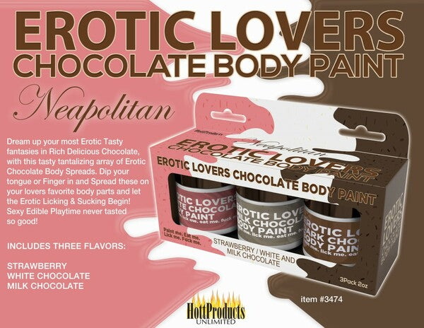 Chocolate Lovers Neapolitan Body Paints-HP-3474