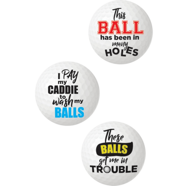 Balls Deep - Novelty Golf Balls-HP-3735
