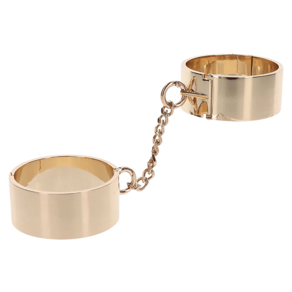 Slave Wrist Cuffs (Gold)-17300-GOLD
