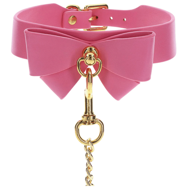 Collar and Leash (Pink)-17403-PINK