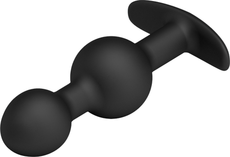 Silicone Anal Balls 4.05" (Black)-BI-040034