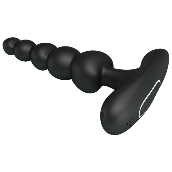 Corban - Rechargeable Butt Plug (Black)-BI-040174