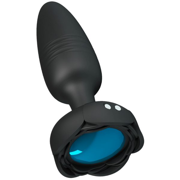 Tarion - Light-Up Rechargeable Butt Plug (Black)-BI-040181
