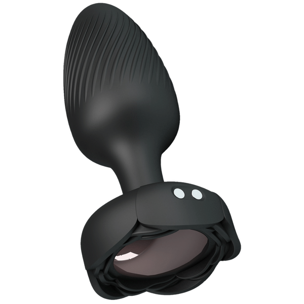 Osborn - Light-Up Rechargeable Butt Plug (Black)-BI-040183