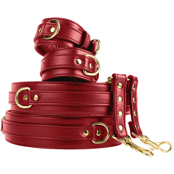 Wrist to Thigh Cuff Set (Red)-CN-889273215