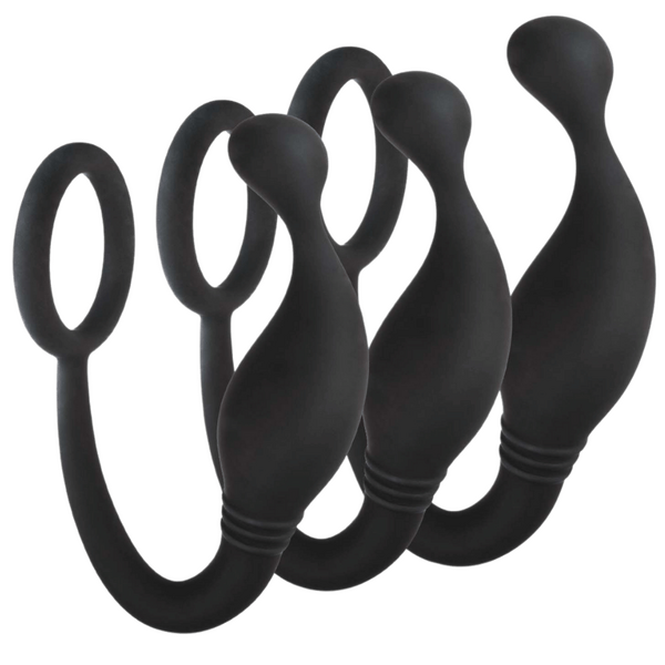 Prostate Plug with Love Ring (3 PCS Set)-FKR013A000-010