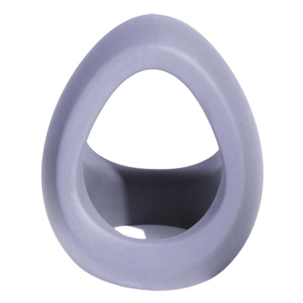 Silicone Cock & Ball Ornament - (Grey)