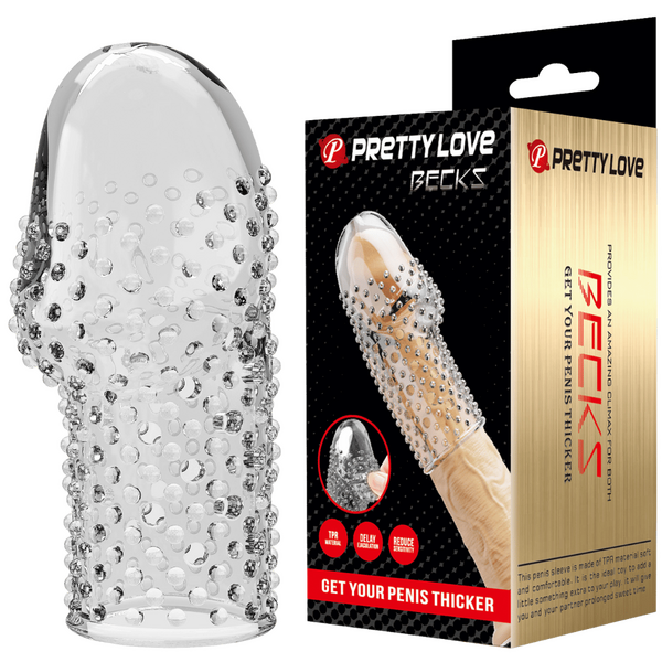 Penis Sleeve - Becks (Clear)-BI-026290M