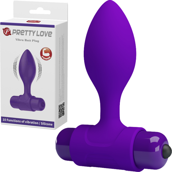 Vibra Butt Plug (Purple)-BI-040077-1