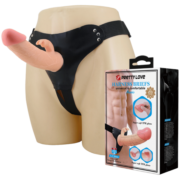 Universal Strap-On Harness - Mavis with 7.4" Dildo (Flesh)-BW-022099N