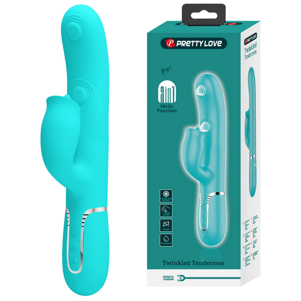 Gigi - 3in1 Multi-function Vibrator (Seafoam)-BW-500035-1