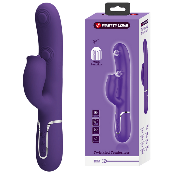 Gigi - 3in1 Multi-function Vibrator (Dark Purple)-BW-500035-2