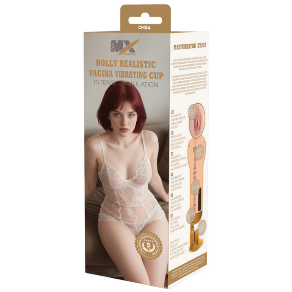 Holly Realistic Vagina Vibrating Cup-CN-628302877